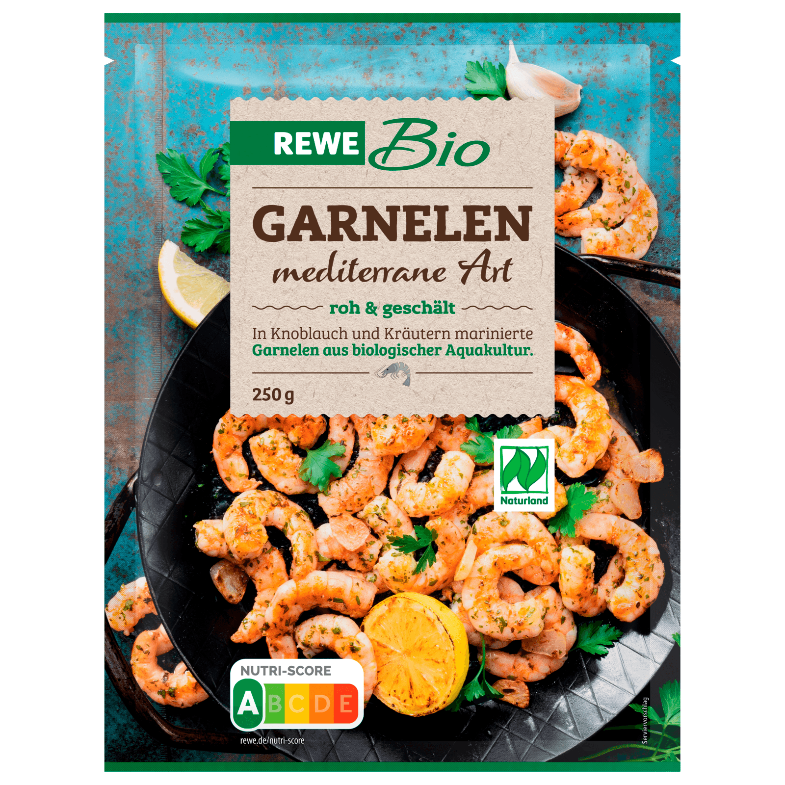 REWE Bio Garnelen mediterrane Art 250g