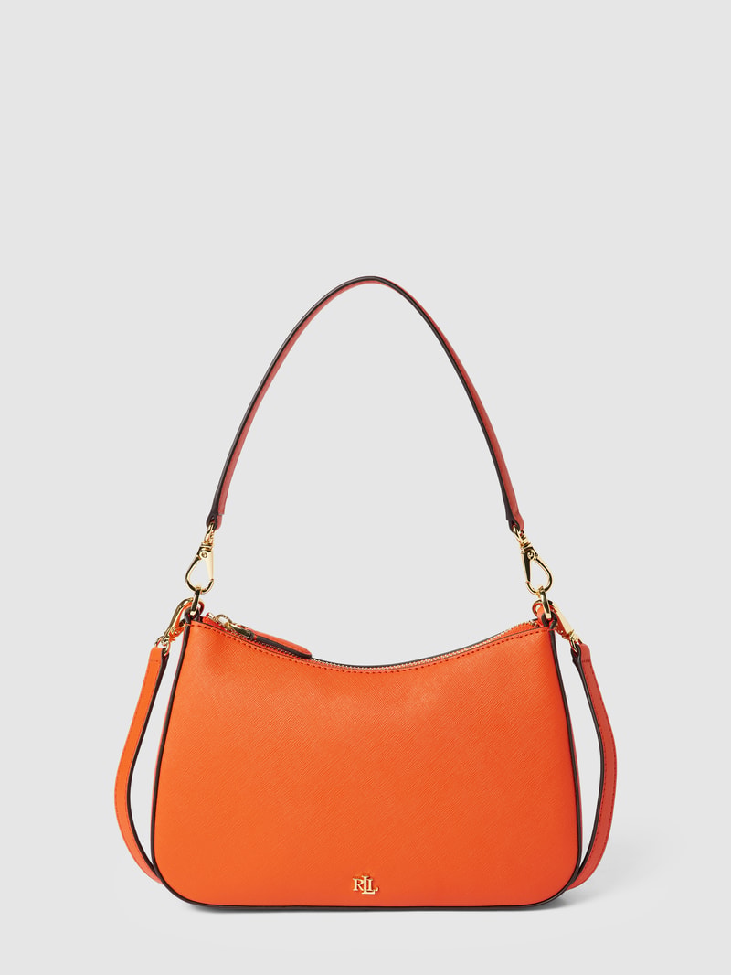 Umhängetasche mit Label-Details Modell 'DANNI' in orange