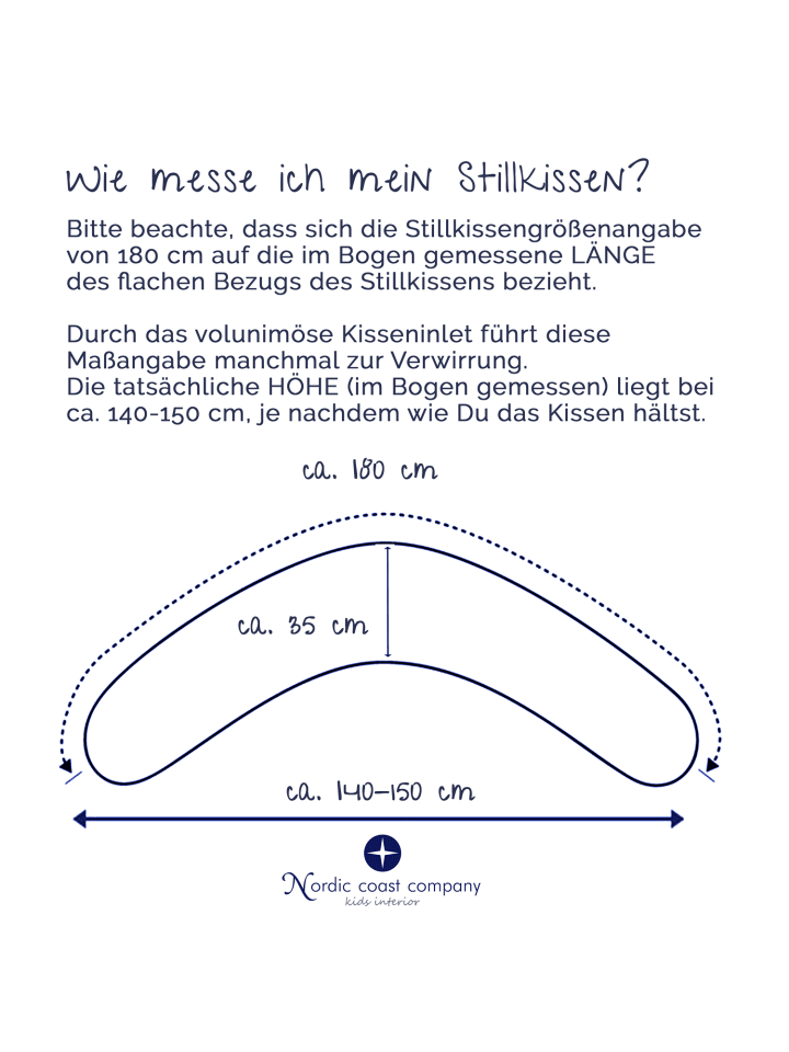 nordic coast company  Stillkissen / Lagerungskissen Nestchen in Mint Grün - (L) 180 cm günstig kaufen 180x30 cm