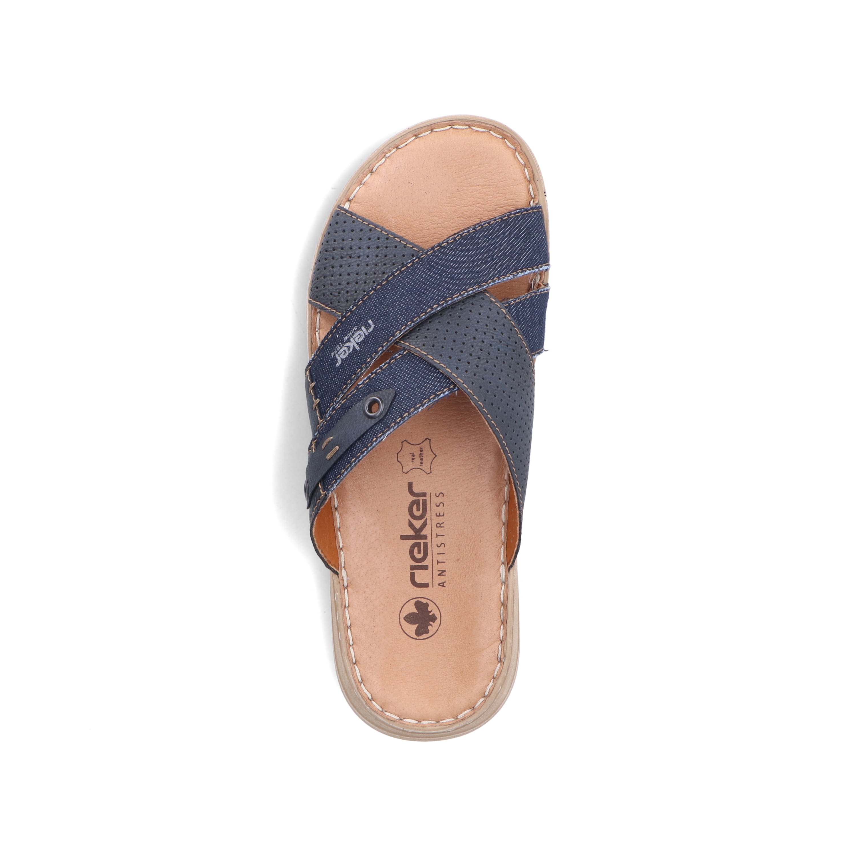 Rieker Herren Pantoletten marineblau