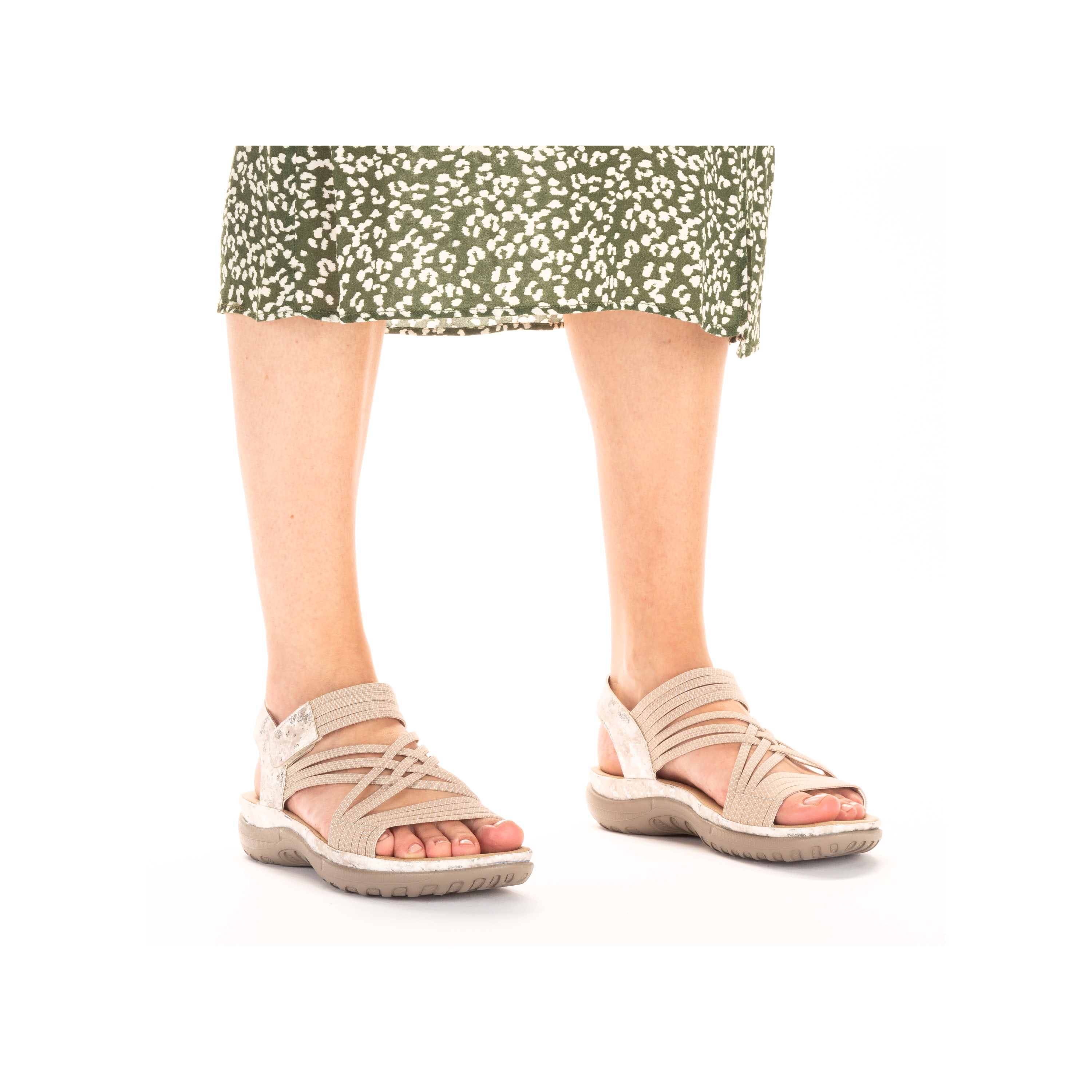 Rieker Damen Riemchensandalen cremebeige