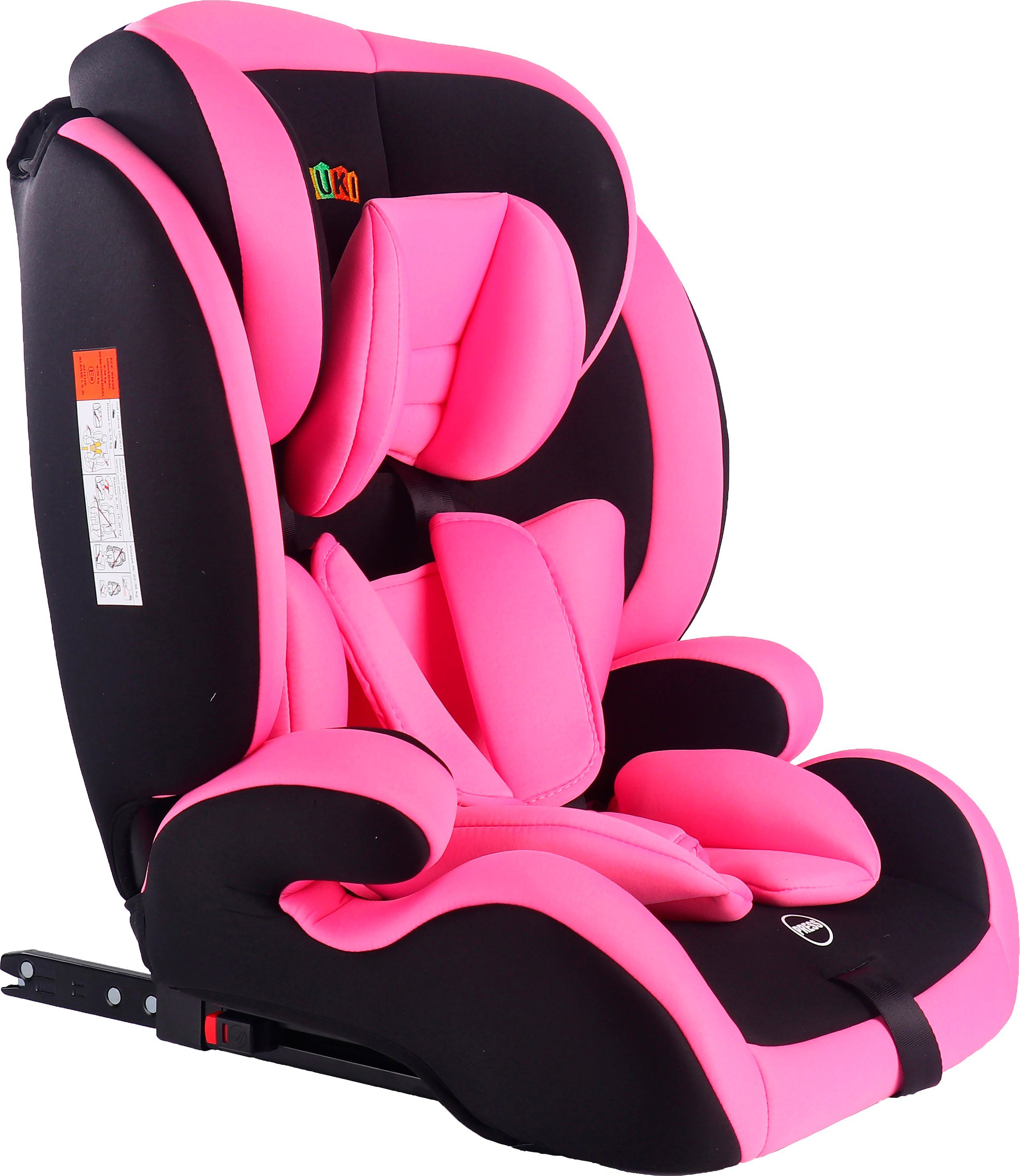 ABUKI Autokindersitz Kemi, ab: 9 Monate, bis: 12 Jahre, ab: 9 kg, bis: 36 kg, mit Befestigungssystem für Isofix-Halterung