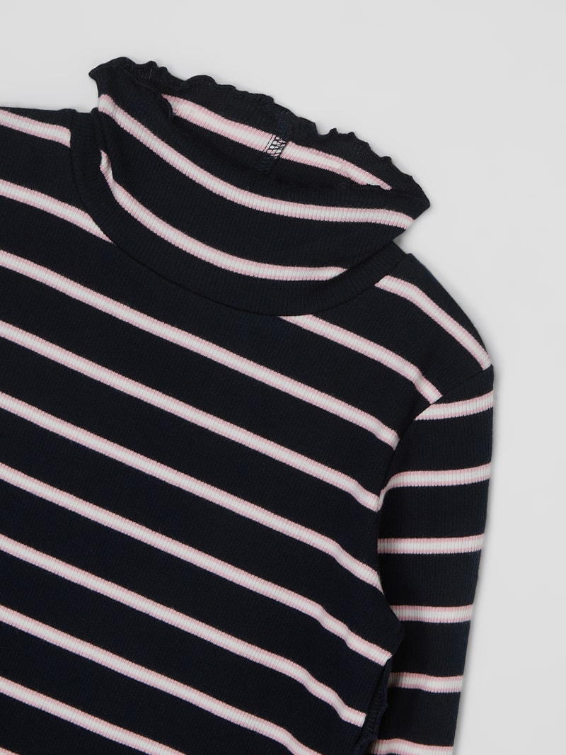 Longsleeve mit Stretch-Anteil in marineblau