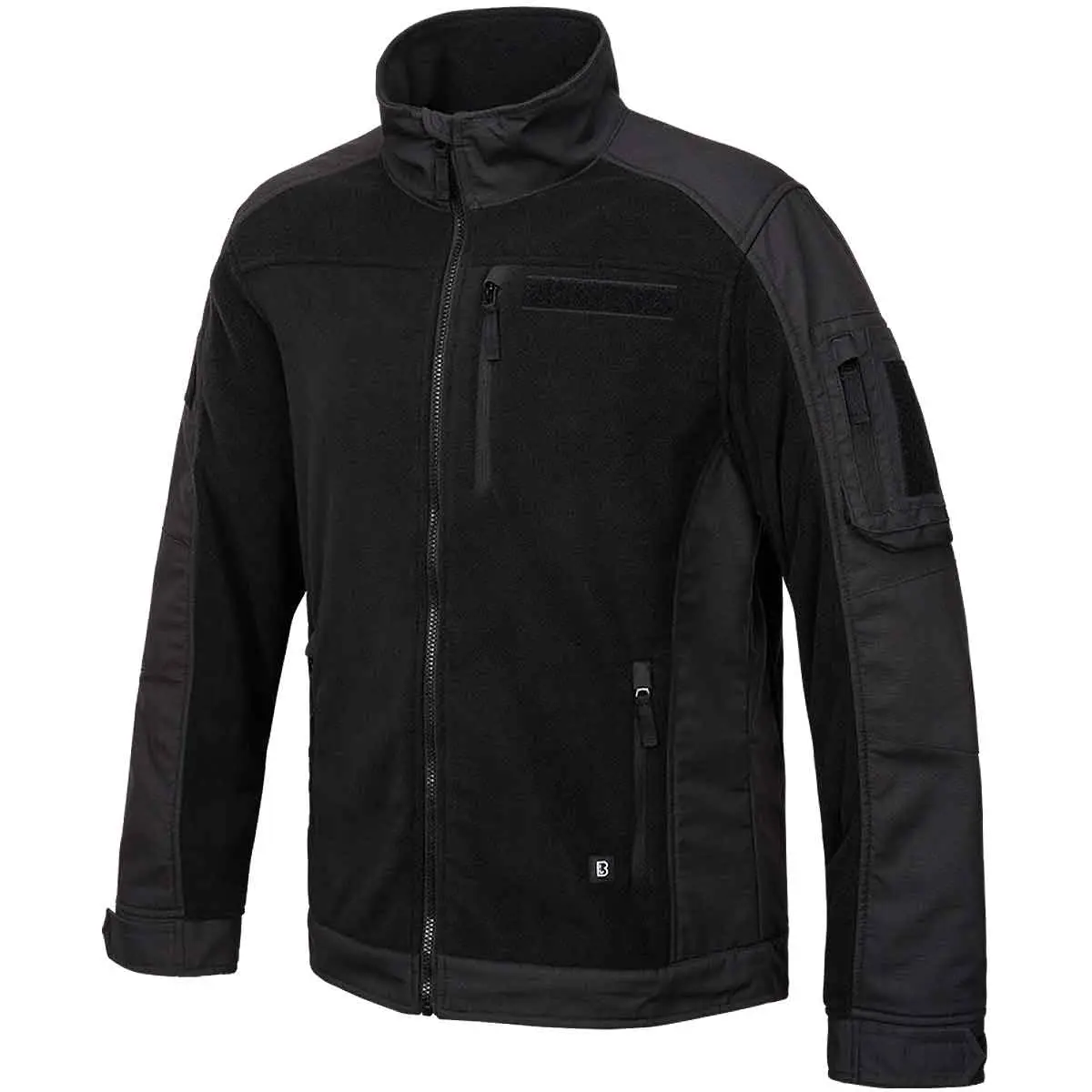 Fleecejacke Ripstop schwarz