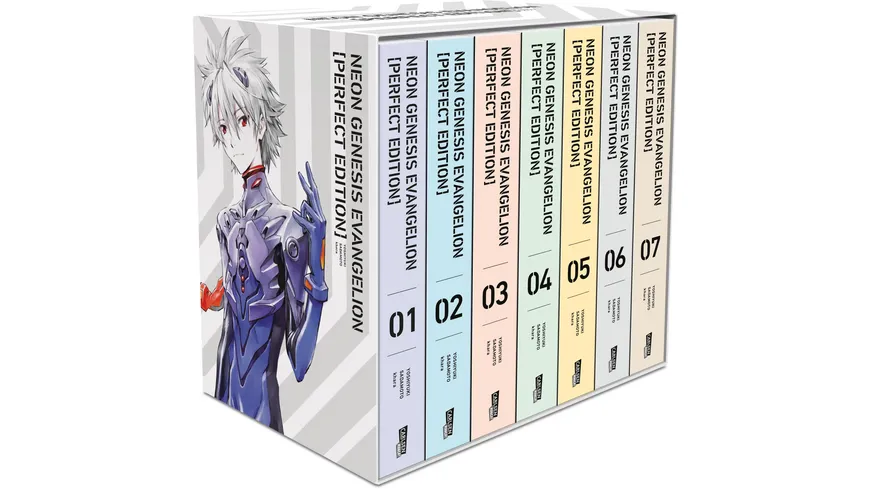 Neon Genesis Evangelion – Perfect Edition, Bände 1-7 im Sammelschuber mit Extras