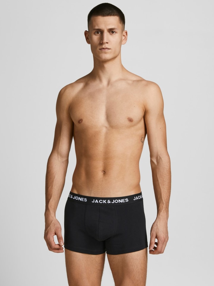 Jack & Jones Set 5er Pack Trunks Boxershorts Stretch Unterhose in Schwarz-3 günstig kaufen