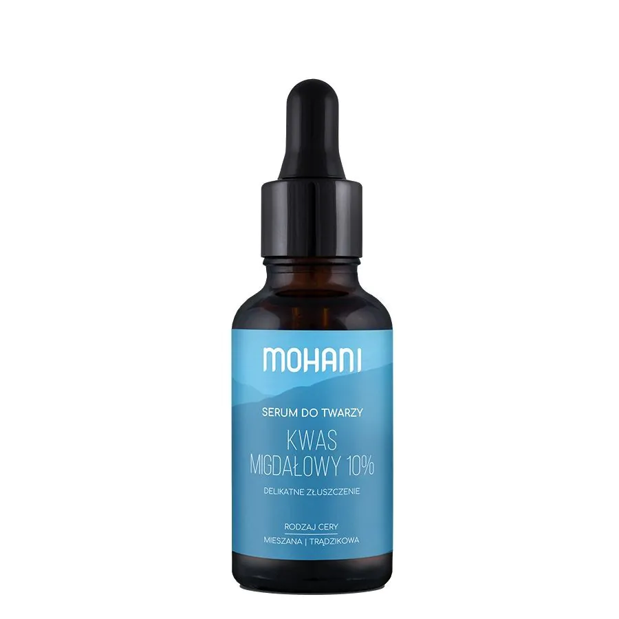 Mohani serum za zaglađivanje lica s mandelinskom kiselinom