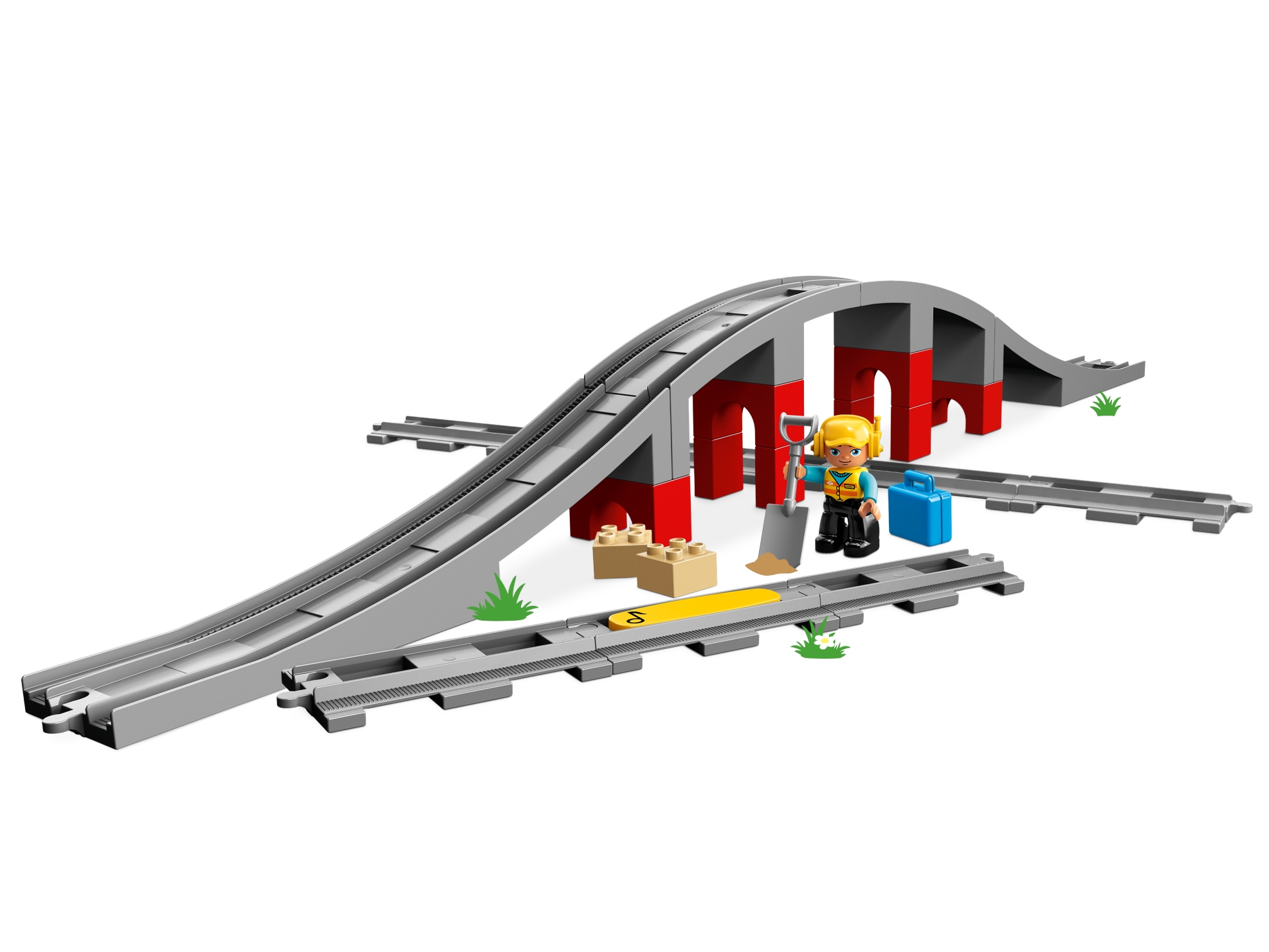 Eisenbahnbrücke und Schienen 10872