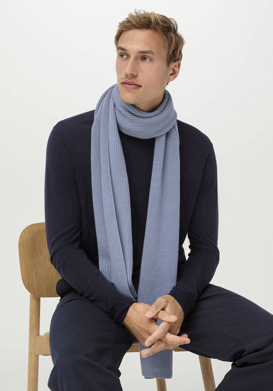 Unisex Strickschal aus reiner Bio-Baumwolle
