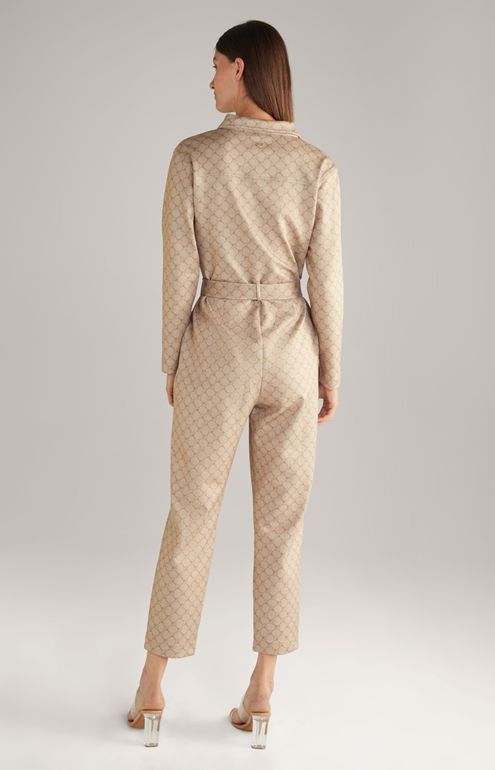 Scuba-Overall in Beige