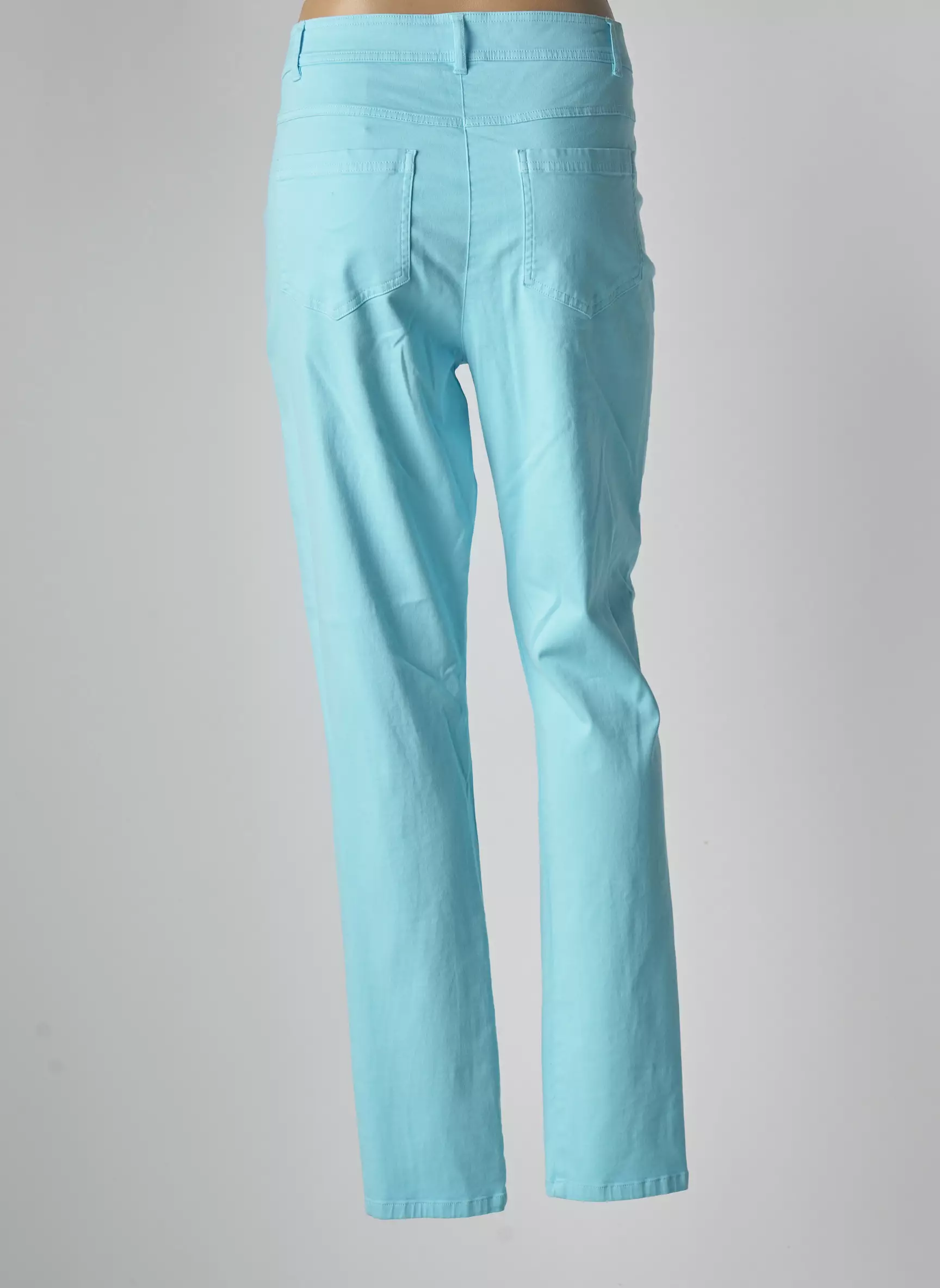 Pause Cafe Pantalons Slim Femme couleur bleu