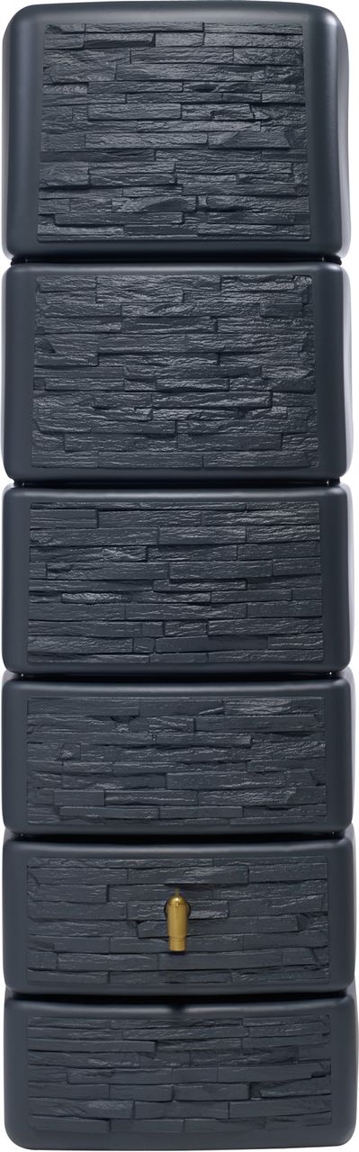 4rain SLIM STONE DECOR Wandtank 330 Liter graphite grey
