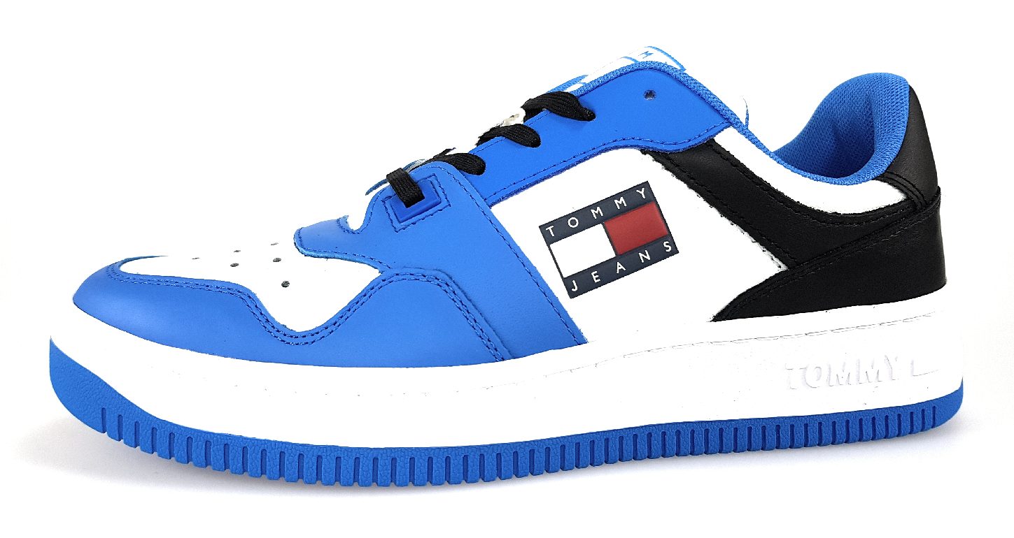 Tommy Hilfiger basket leather EM0EM01162 Blau C2P deep sky blue