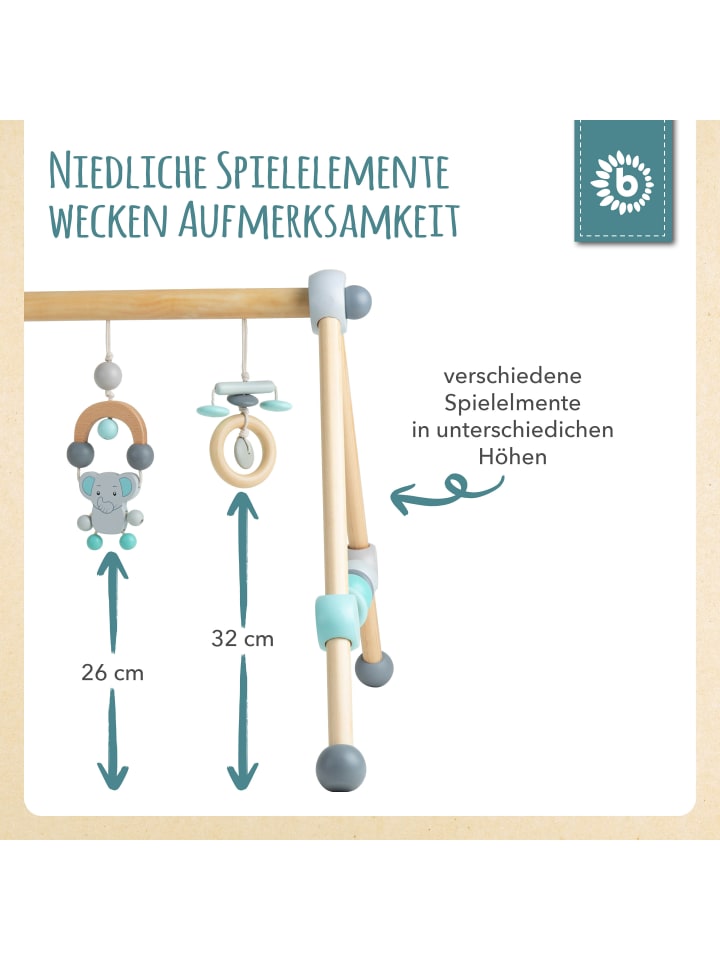Bieco Spielwaren Spielbogen aus Holz - ab Geburt in Blau günstig kaufen onesize