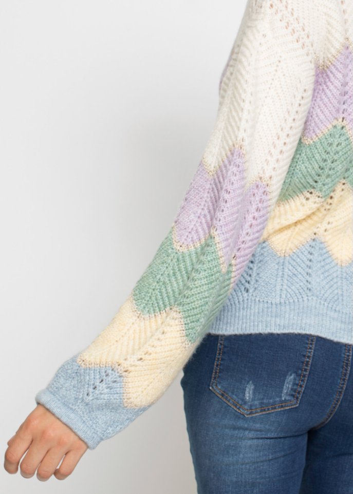 gemusterter Pullover