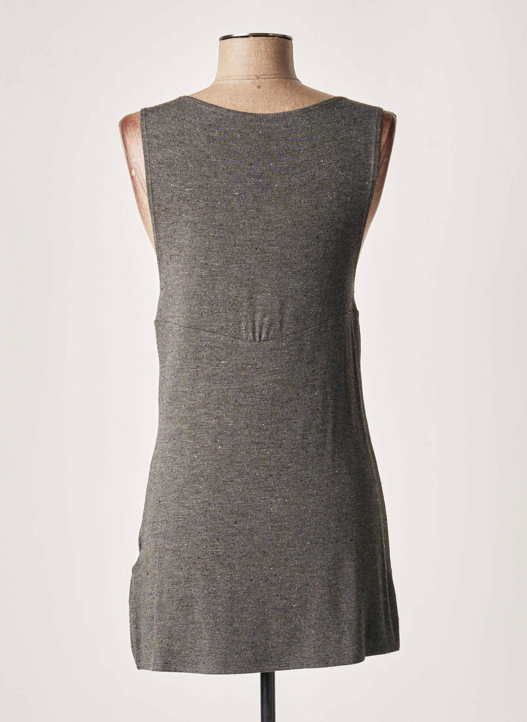 Lauren Vidal Tuniquesansmanche Femme couleur gris