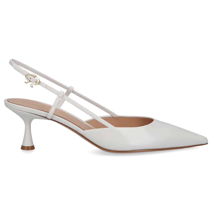 Gianvito Rossi - Slingpumps ASCENT 55 Kalbsleder - weiß