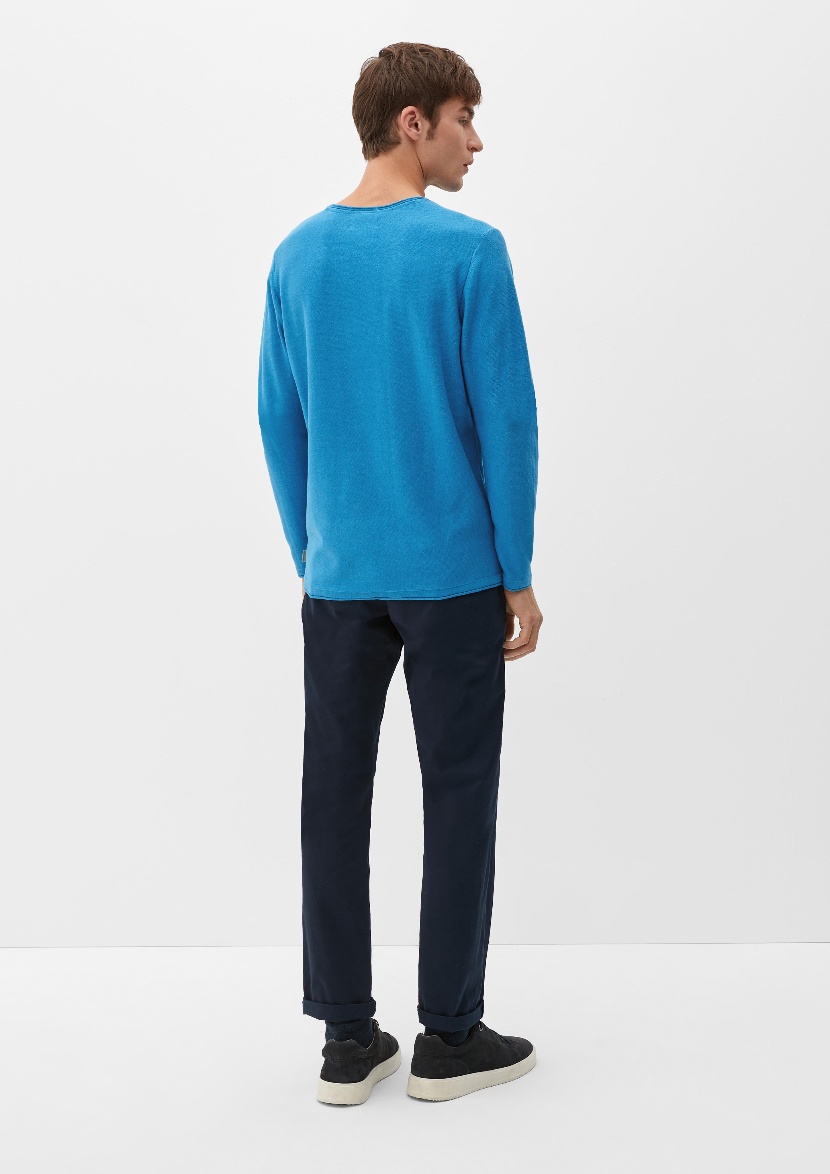 Pullover mit Rollsaumblende  2124525-6285