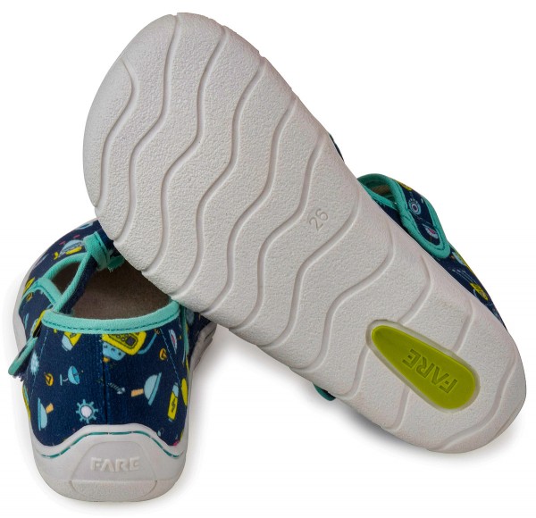 Fare Bare |vA ~ Slipper Klett ~ Roboter Blau