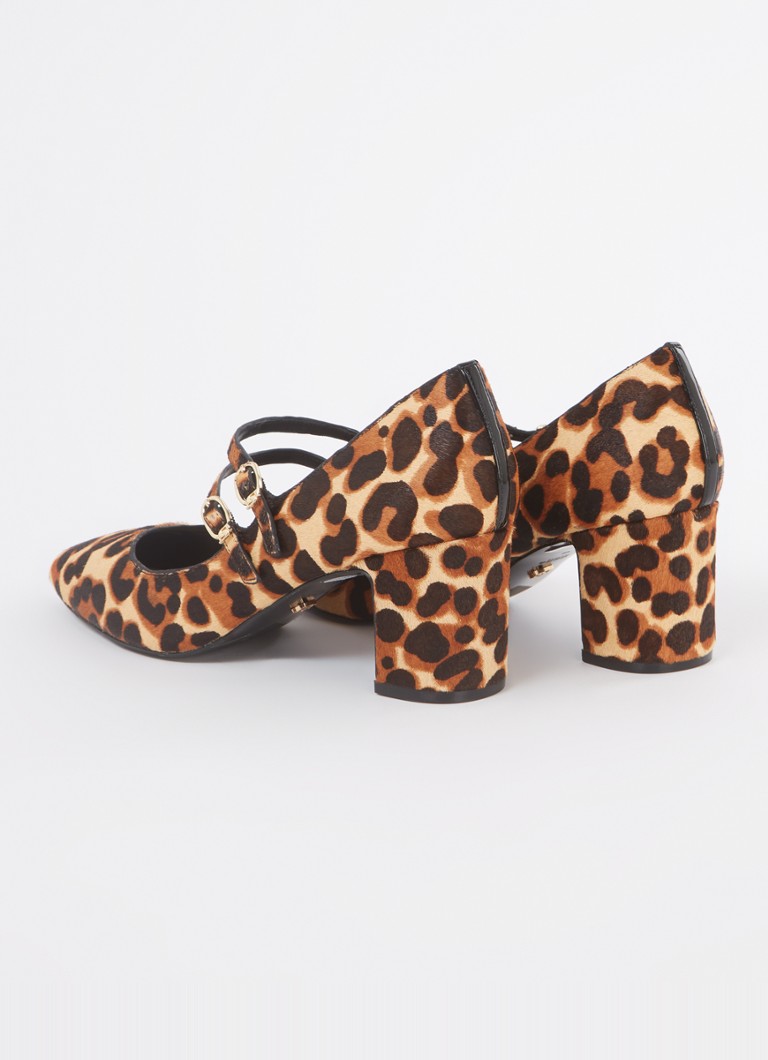 Dune London Approval leather pump with leopard print