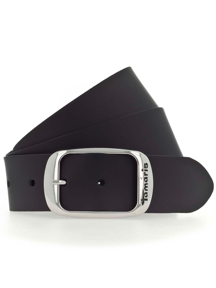 Tamaris Gürtel Leder in schwarz günstig kaufen 80cm