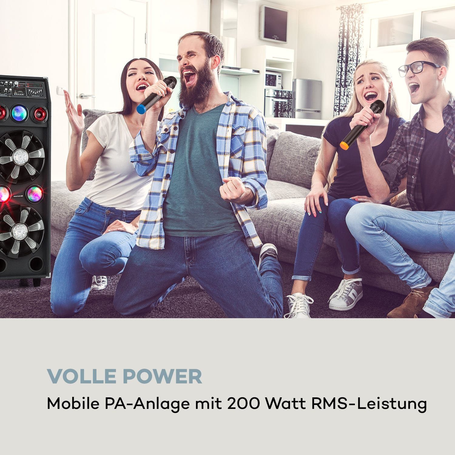 Auna DisGo Box 2100 Portable-Lautsprecher (100 W)