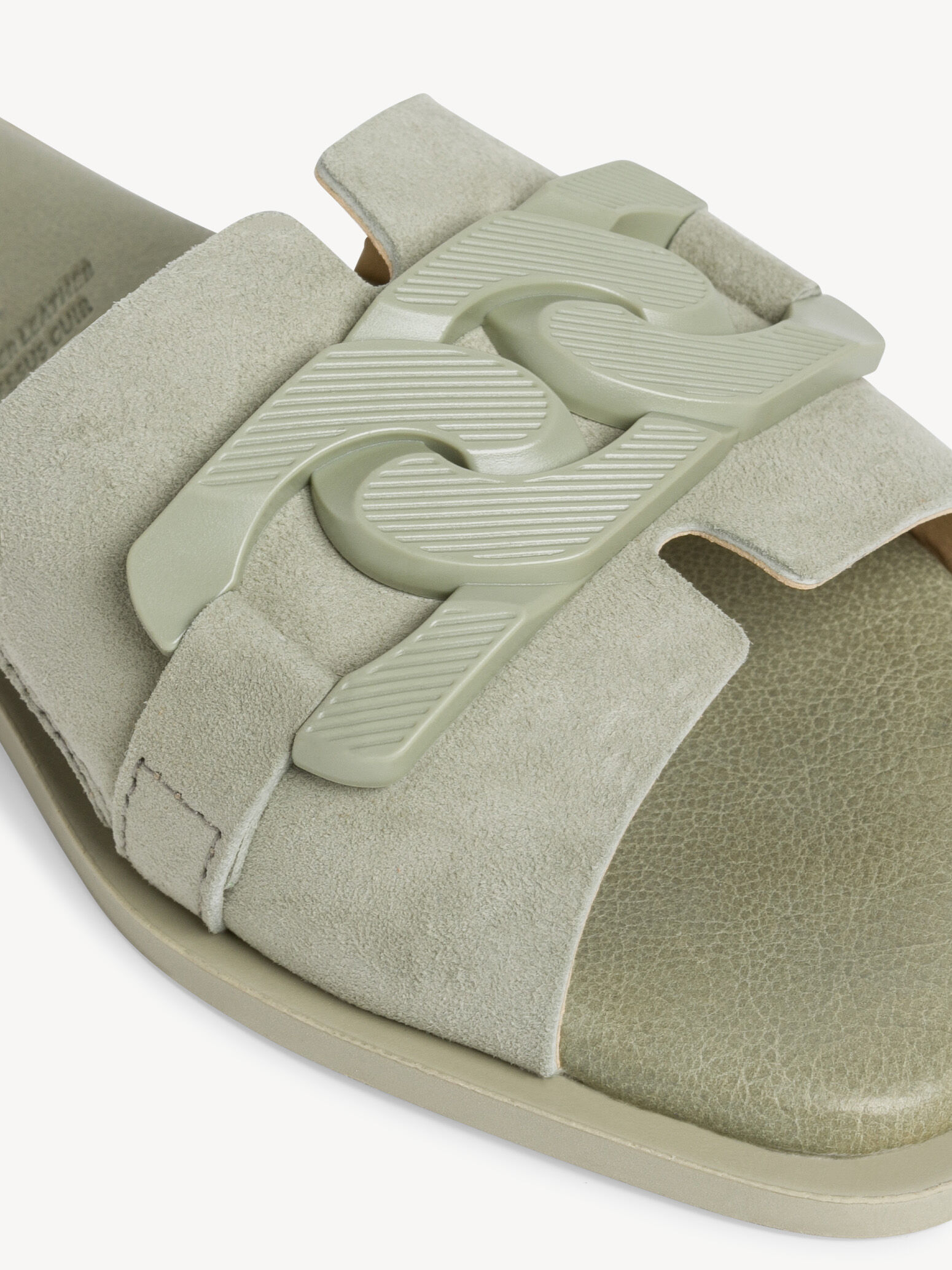 Mule en cuir - vert
