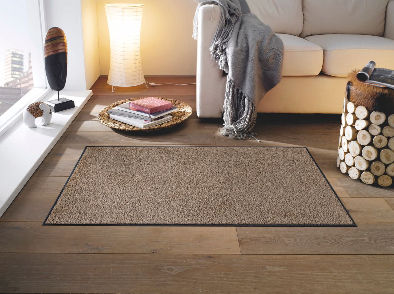 Fuma Rutschfeste Fußmatte Taupe 120 x 75 cm