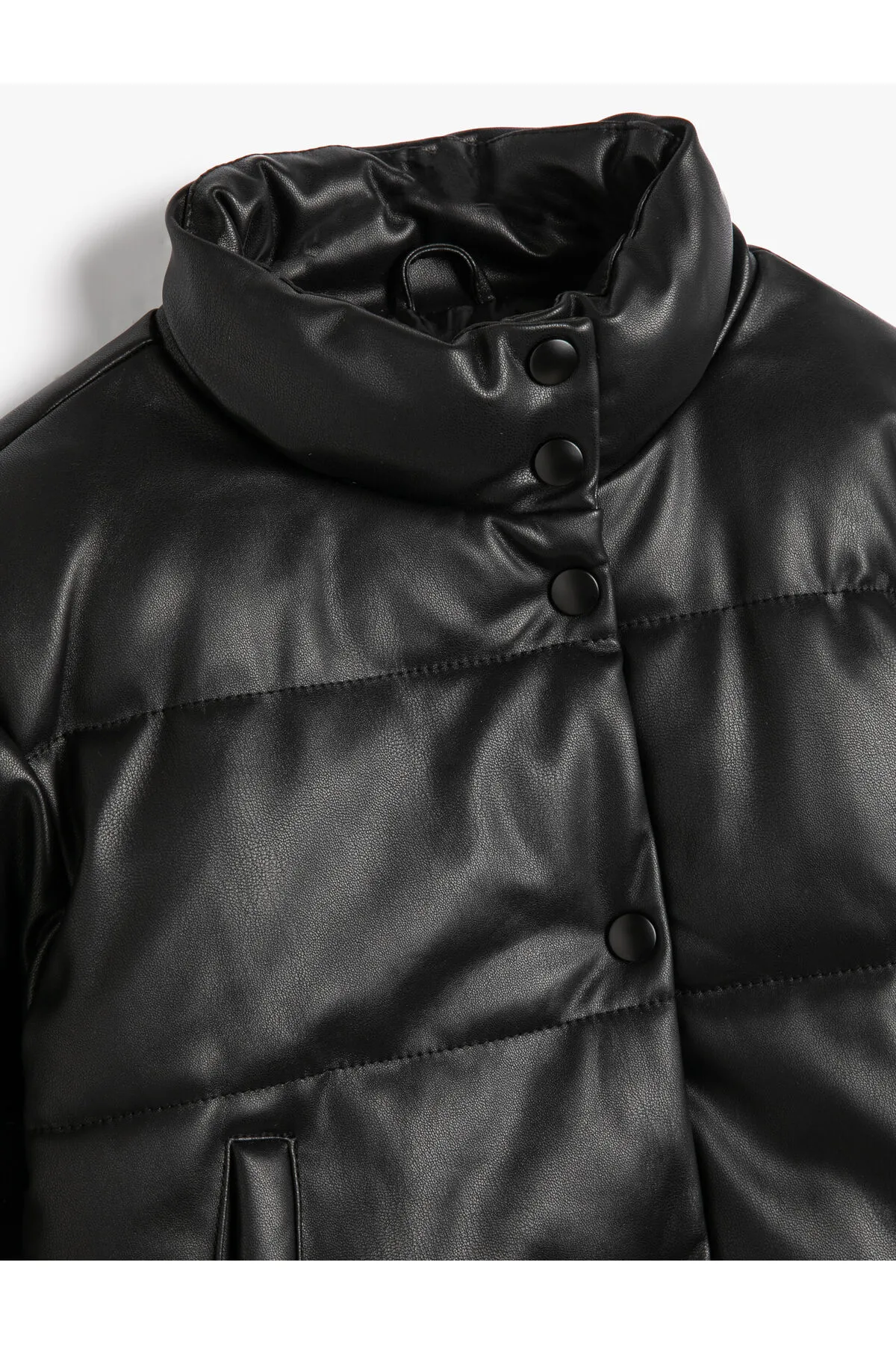 Koton  Pufferjacke, Stehkragen, Reißverschlusstasche, detailliert geknöpft