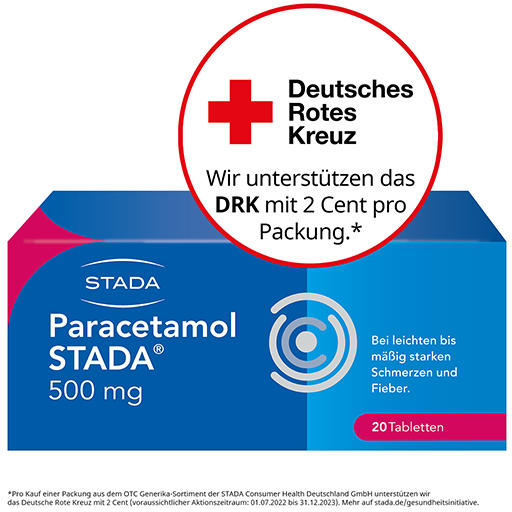 PARACETAMOL STADA 500 mg Tabletten  20 St  Tabletten