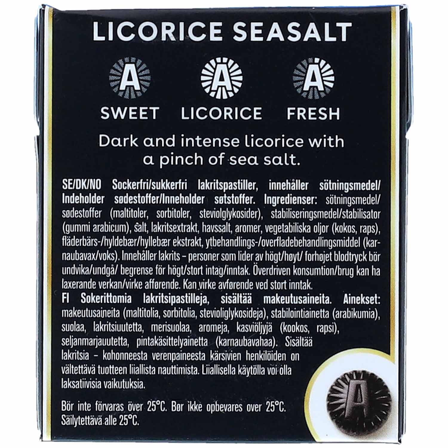Läkerol Licorice Seasalt sugarfree 4x23g