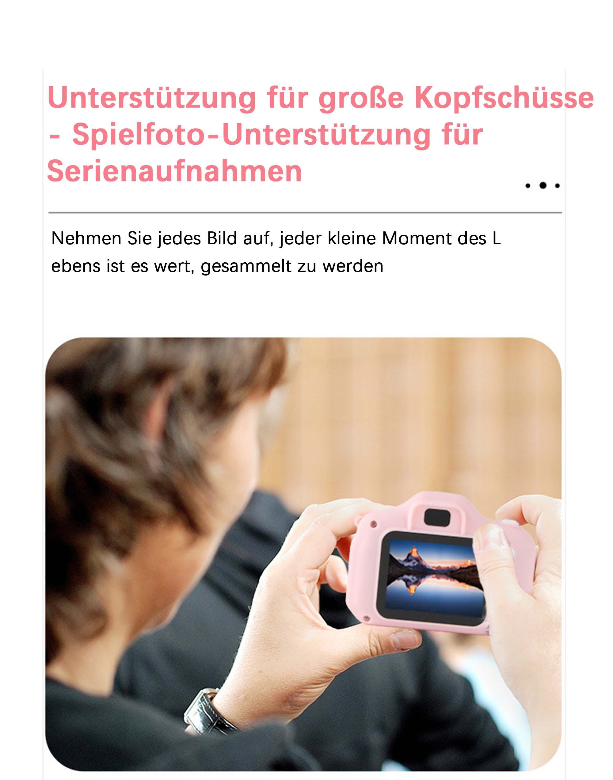 Yoyaxi ZXJ3 Sofortbildkamera (inkl. 90 Grad Weitwinkelobjektiv, 2-Zoll-HD-IPS-Bildschirm, zum Schutz der Augen)