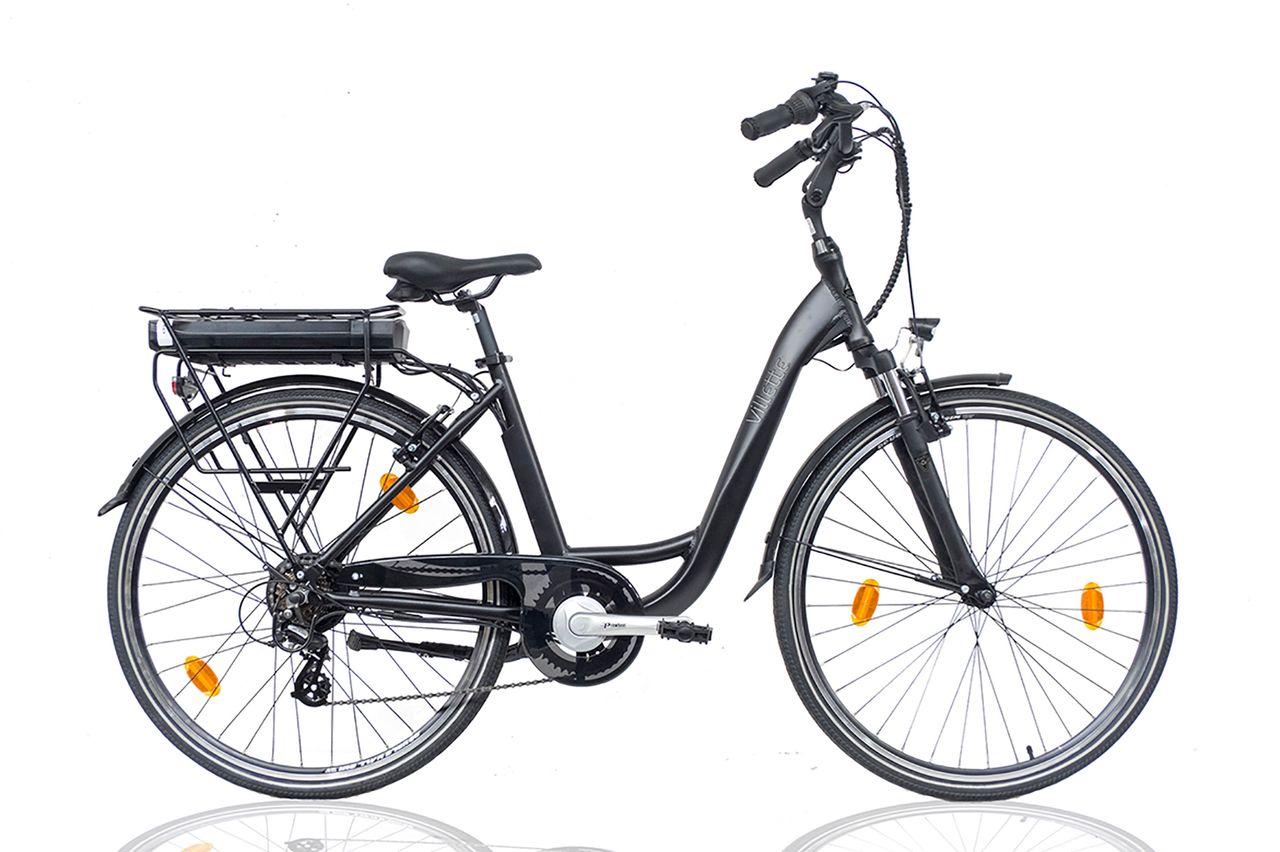 Villette le Bonheur, City E-bike, Damen, 28 Zoll, 7 Gang, grau
