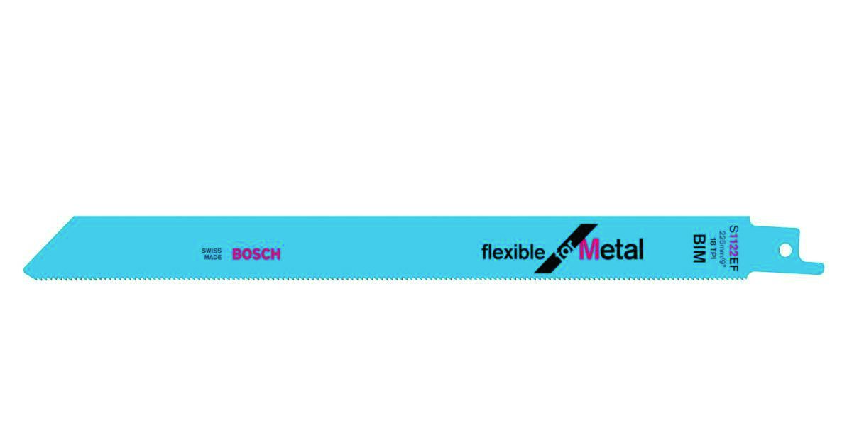 „Bosch Blue Accessories“ 2608656020 S1122EF lankstus tiesinio pjūklo diskas metalui, 225 mm, 5 vnt.