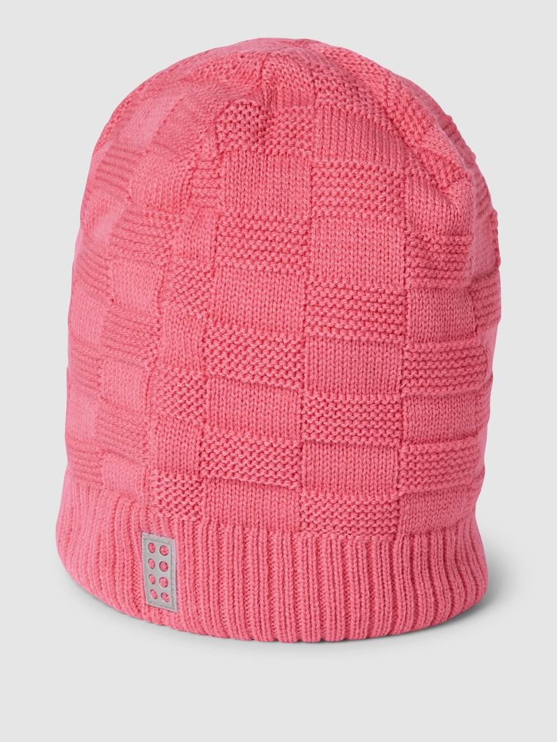Beanie mit Strukturmuster Modell 'ORAI' in pink