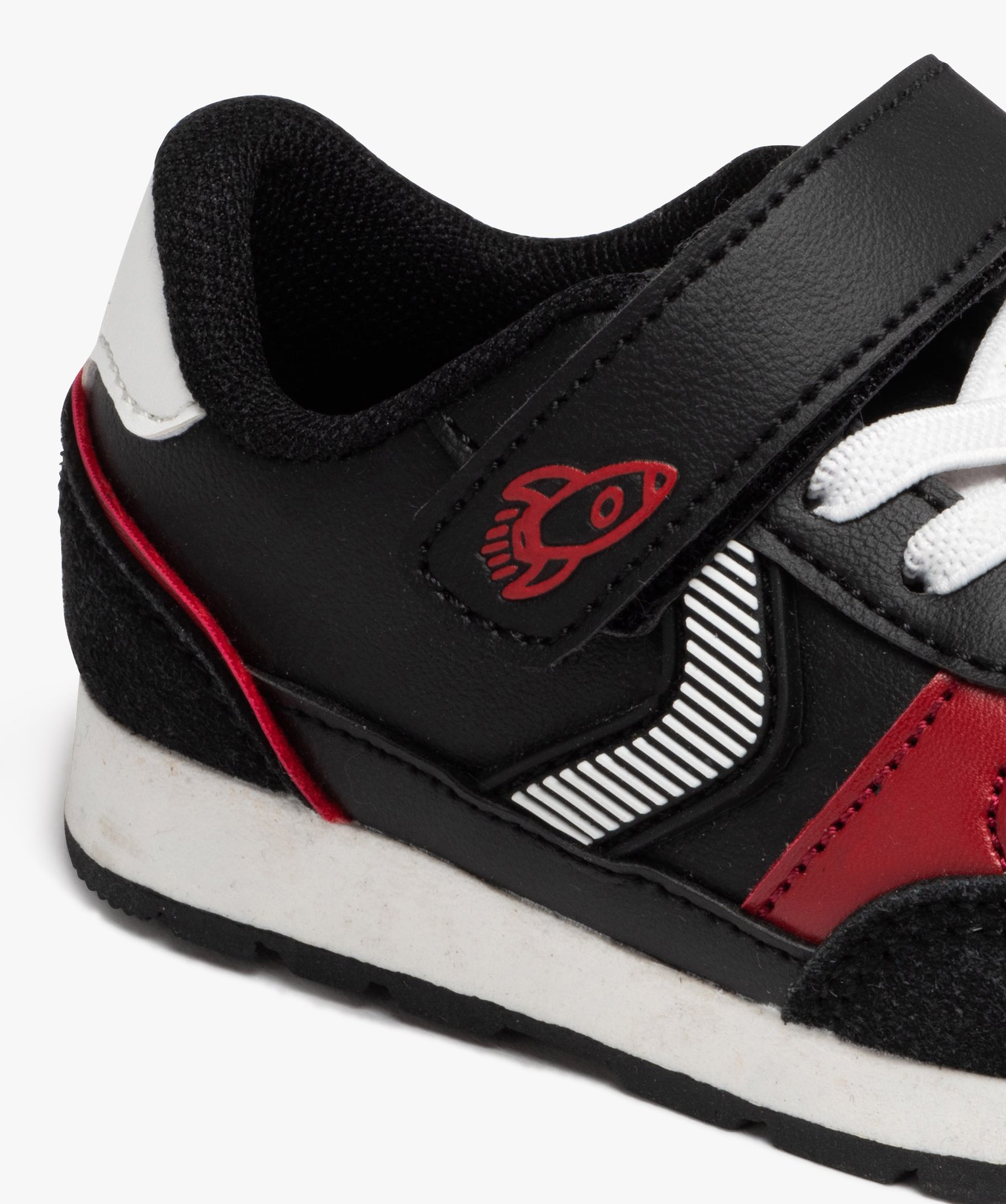 Basket bébé Garçon avec empiècements colorés et fermetu... noir | GEMO