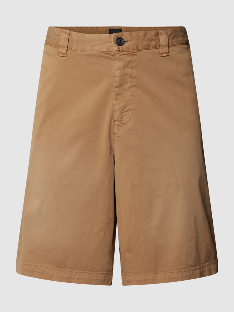 Bermudas mit französischen Eingrifftaschen Modell 'Selian' in cognac