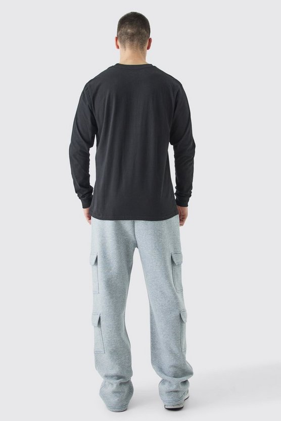 Tall langärmliges Rundhals T-Shirt
