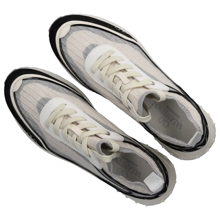 Valentino Garavani - Sneaker high READY GO Materialmix - beige