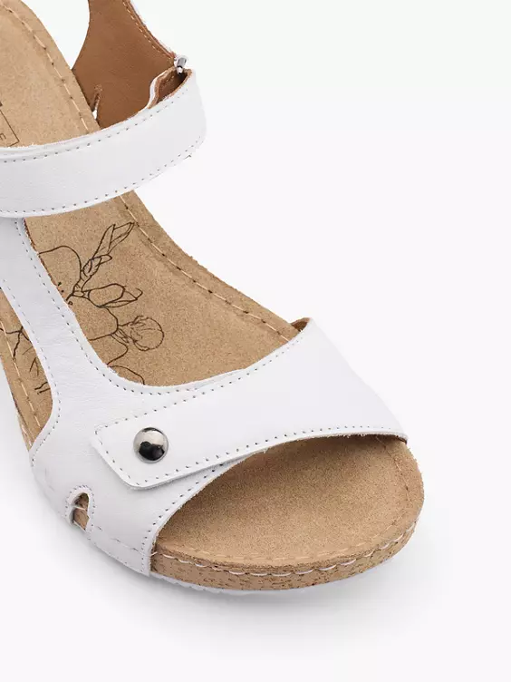 5th Avenue Leder Keilsandalette
