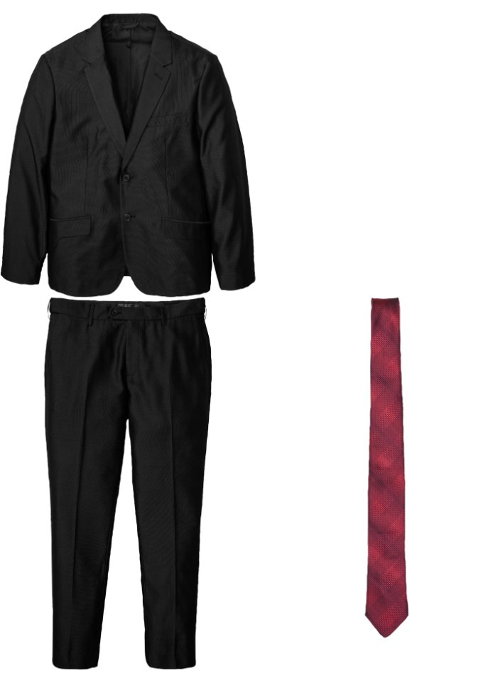 Anzug (3-tlg.Set): Sakko, Hose, Krawatte