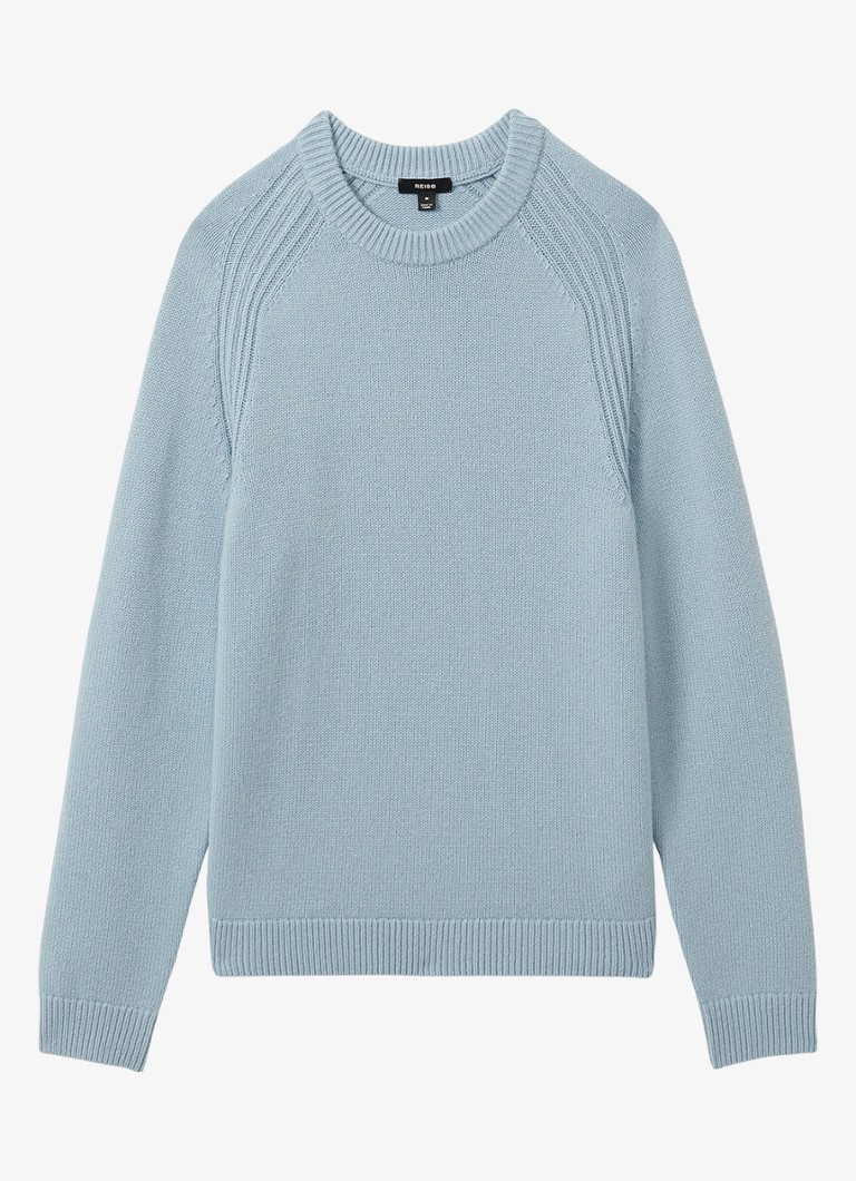 Reiss Cloud fine-knit wool pullover