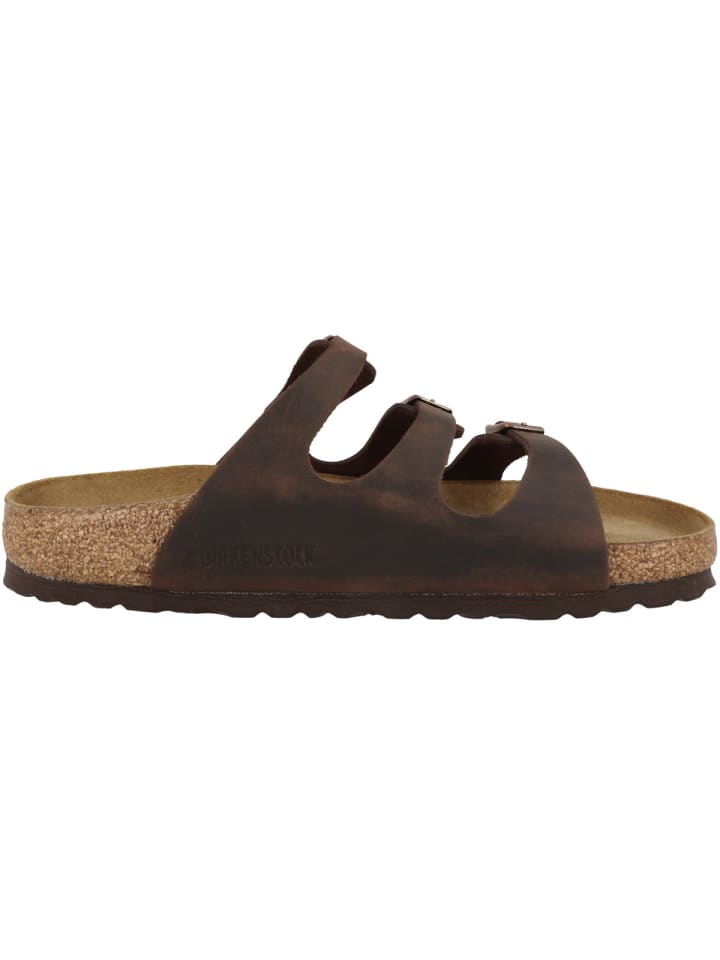 Birkenstock Sandale Florida SFB geöltes Nubukleder Weichbettung normal in dunkelblau günstig kaufen