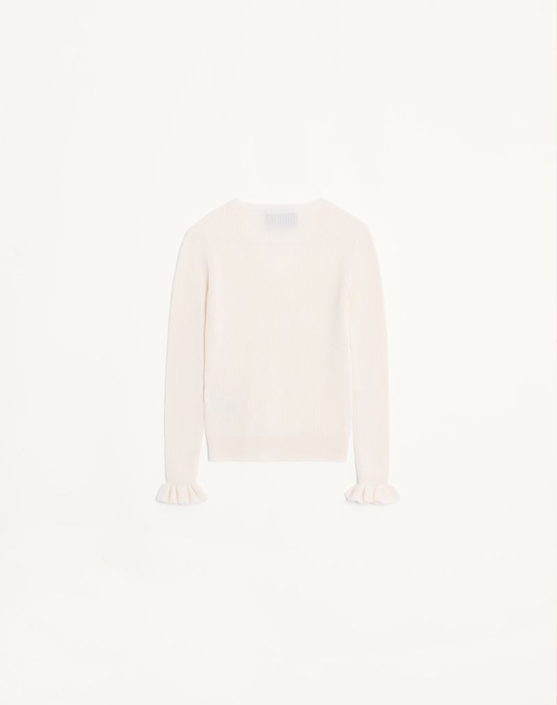 Suéter de cashmere bordado