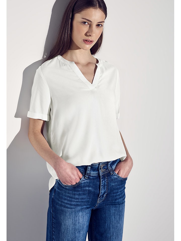 Street One Bluse in Weiß günstig kaufen