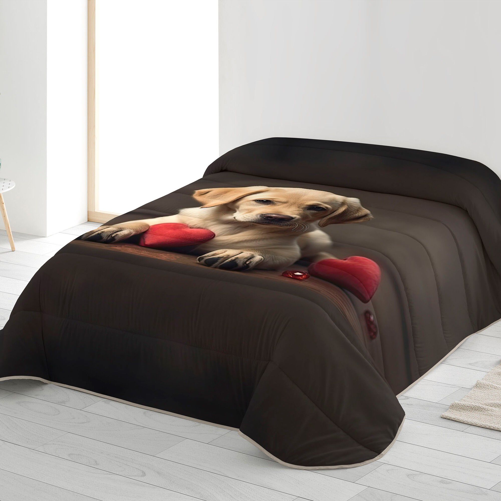 Couette microfibre imprimée Golden
