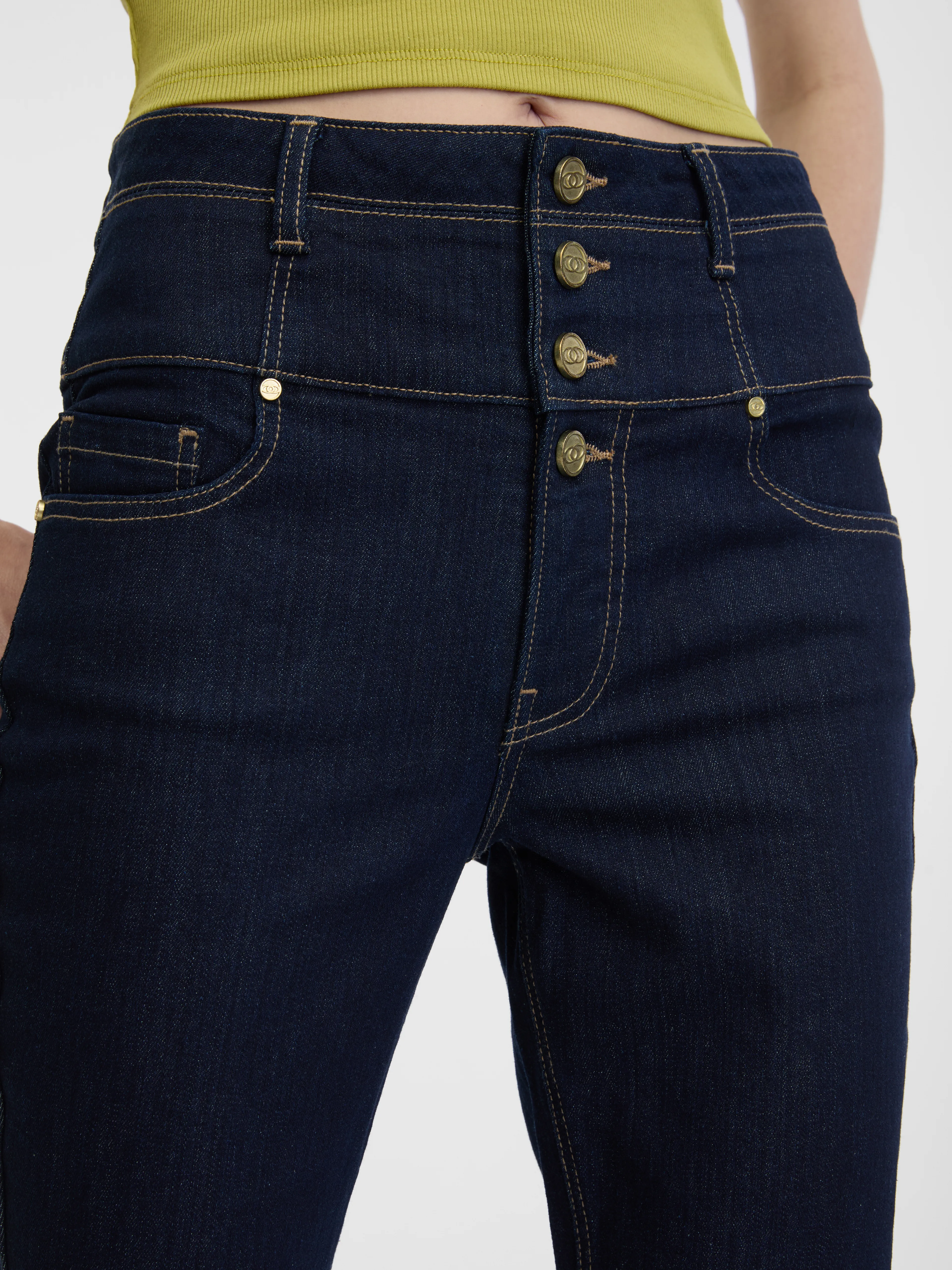 Dunkelblaue Damen-Skinny-Jeans ORSAY