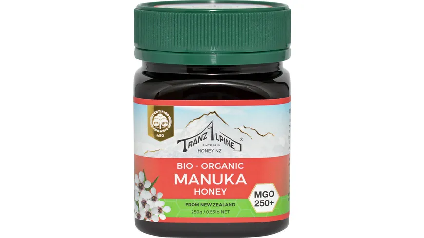 HOYER TranzAlpine Bio Manukahonig MGO 250+ 250 g