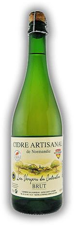 Cidrerie de la Brique, Cidre Bouché Artisanal Brut, Frankreich / Normandie  Cidrerie de la Brique, Cidre Bouché Artisanal Brut, Frankreich / Normandie  Trockener französischer Apfelwein. 0,75	 Liter - Vol 4,5%