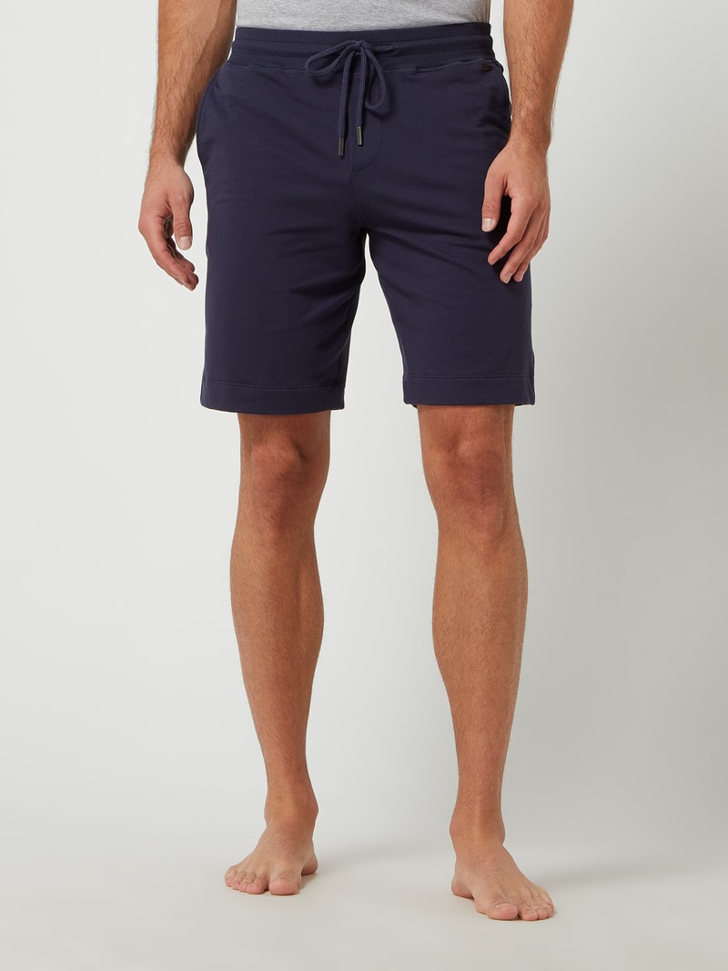 Sweatshorts mit Stretch-Anteil in marineblau